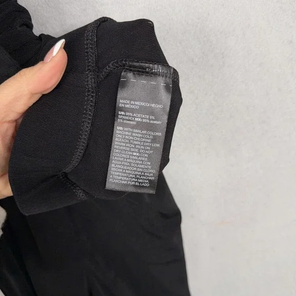 Chicos Pants Womens XL Black Pull On Stretch Straight Leg Acetate Blend Travel - Picture 5 of 16